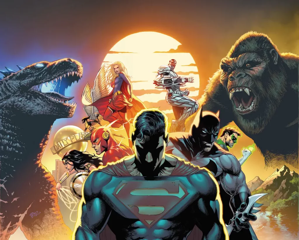 Justice League vs Godzilla vs Kong #1 Connecting Cover