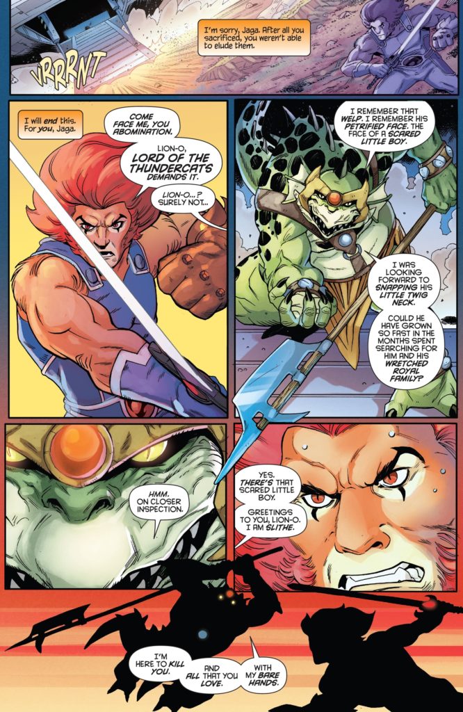 Thundercats #1 Lion-O vs Slithe