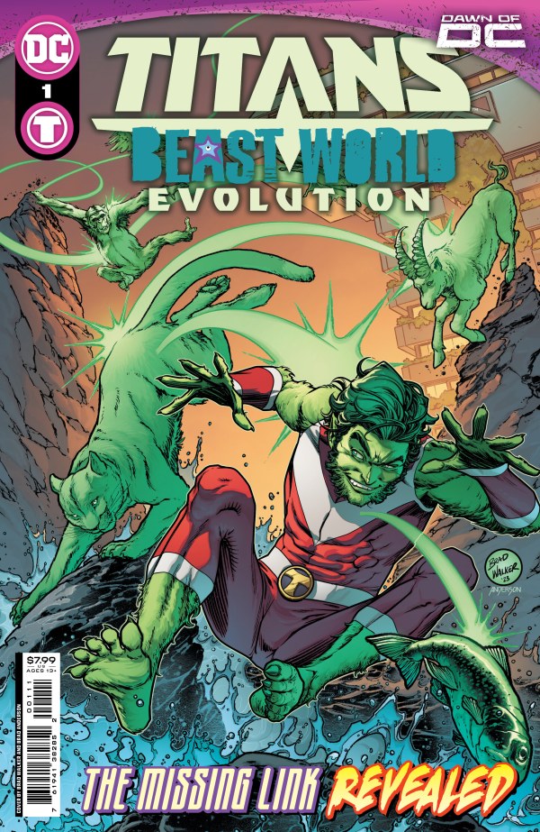 Titans: Beast World Evolution #1 Main Cover Brad Walker