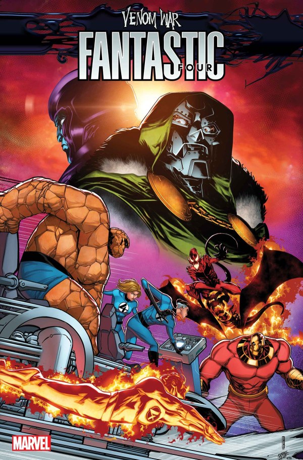 Venom War Fantastic Four #1 Main Cover David Baldeon